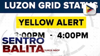 Yellow Alert, isang oras na iiral sa Luzon grid ngayong hapon;