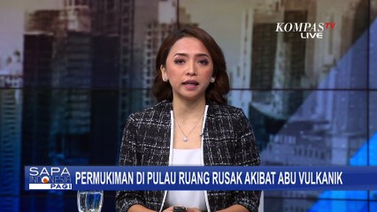 Rekaman Amatir Situasi di Pulau Ruang yang Dihujani Abu Vulkanik