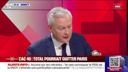 SNCF: L'accord sur les retraites " n'est pas satisfaisant", estime Bruno Le Maire