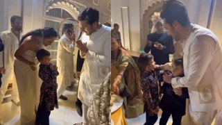 Arti Singh Wedding: Govinda Son Yashvardhan Hugs Krushna Abhishek Kids, Family Cute Video...