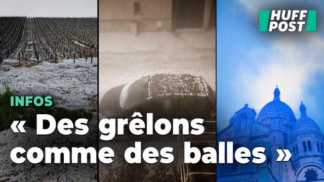 Les images des orages et énormes grêlons qui ont frappé l'Île-de-France et l'Yonne