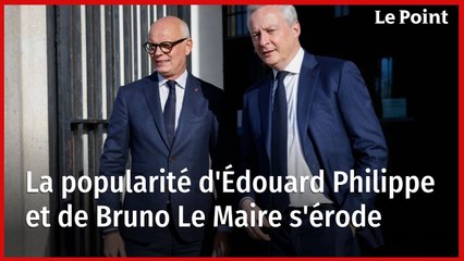 La popularité d'Édouard Philippe et de Bruno Le Maire s'érode