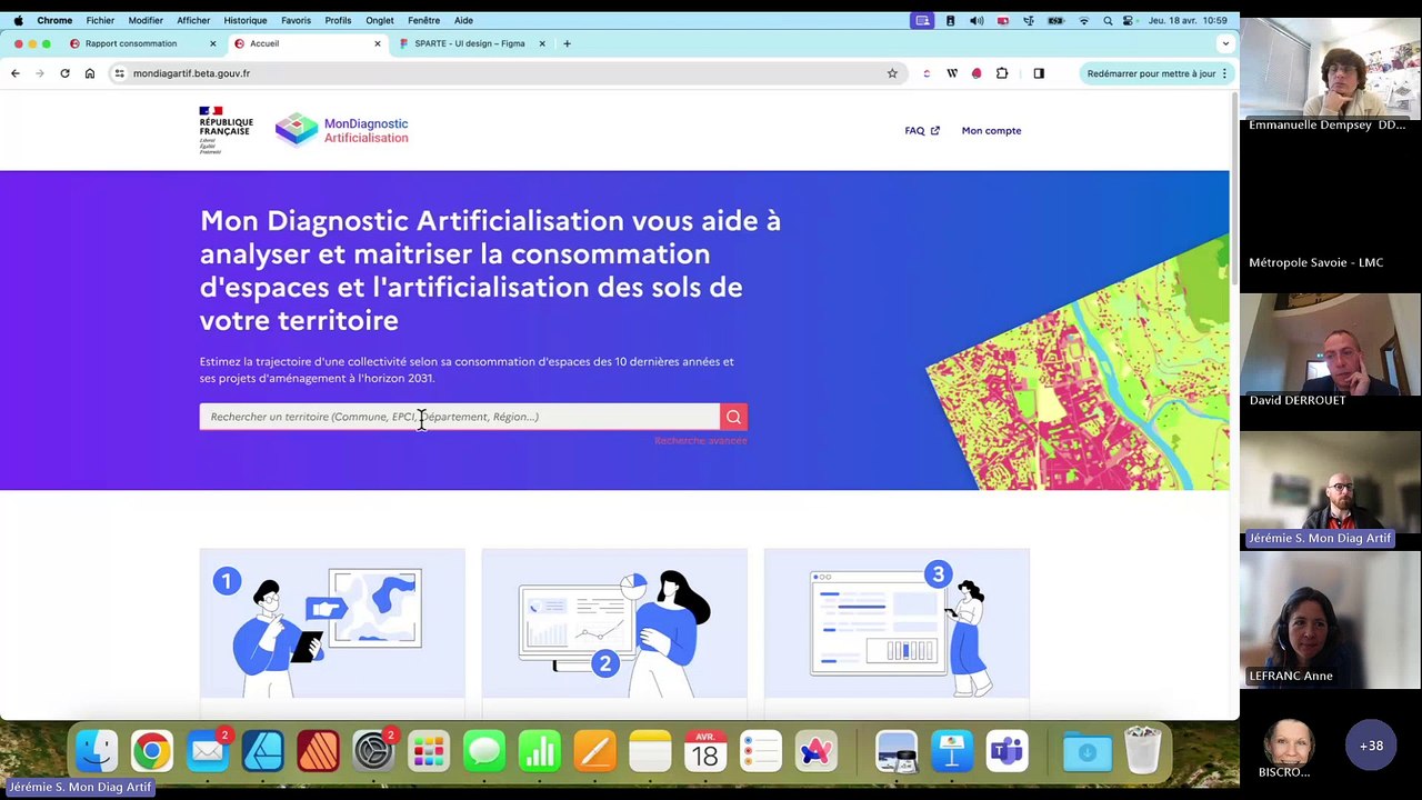 Webinaire Flash n°10 expérimentation « Objectif ZAN » de l’ADEME : plateforme Mon Diagnostic Artificialisation