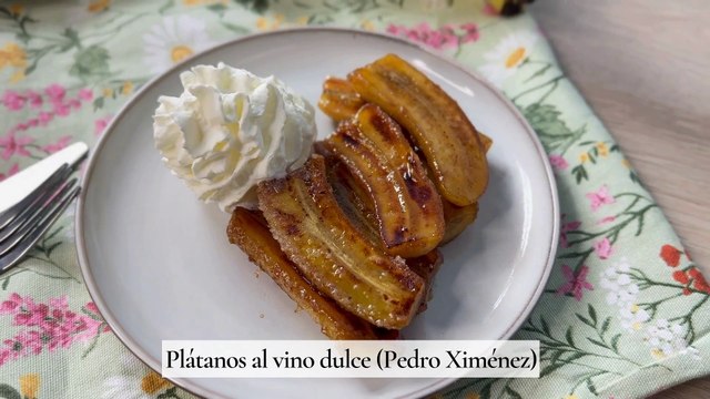 Plátanos al vino dulce (Pedro ximénez)