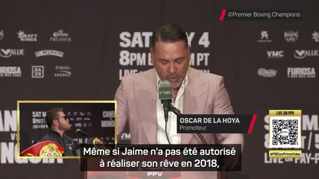 Boxe - Gros moment de tension entre Canelo Alvarez et De La Hoya