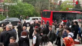 Ankara'da sağanak nedeniyle bazı metro istasyonları hizmet dışı kaldı