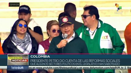 Colombianos tomaron las calles por el Día Internacional de los Trabajadores