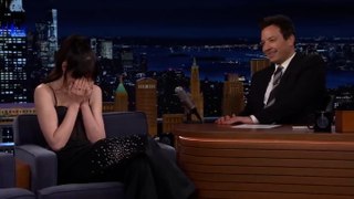 Anne Hathaway rescued by Jimmy Fallon in awkward The Tonight Show moment