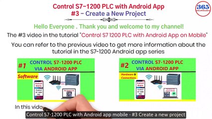 0156 - Control S7-1200 PLC with Android app mobile - Create a new project