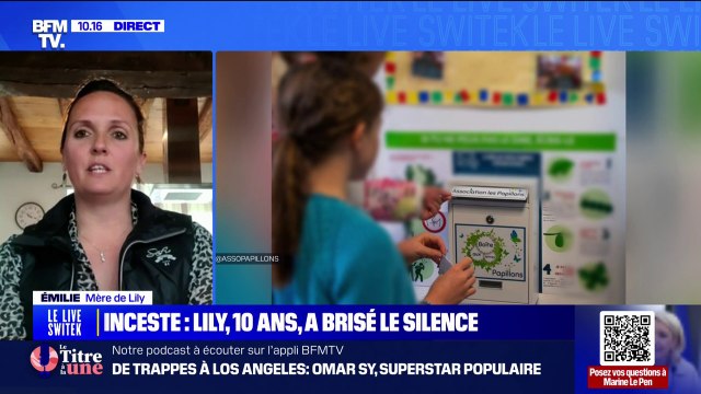 Cette boîte aux lettres a tout changé pour elle : la mère de Lily, qui a dénoncé l'inceste de son grand-père, témoigne sur BFMTV