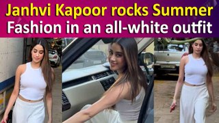 Janhvi Kapoor shows Fashion Flair in Summer Ready all-white outfit