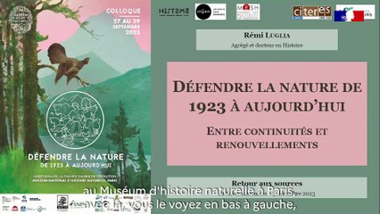 Retour aux Sources - Nature(s)? - Défendre la nature de 1923 à aujourd'hui - 4/7