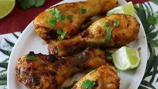 Coxa de frango marinada com molho mexicano