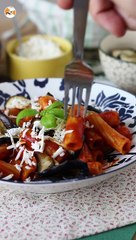 Pasta con le melanzane light