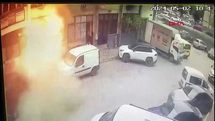 Başakşehir’de iş yerinde patlama! Yangında bir yaralı