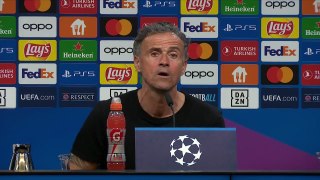 PSG head coach Luis Enrique reacts to their Champions League semi-final 1st leg loss to Dortmund