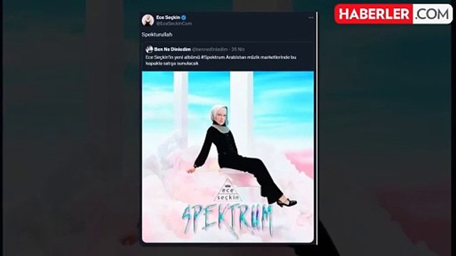 Ece Seçkin Arabistan'daki albüm kapağı diye paylaşılan görsele yorumsuz kalamadı