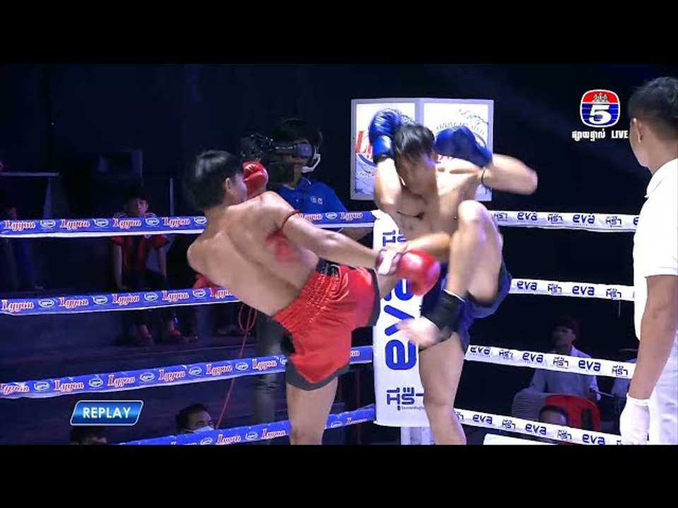ការប្រកួតប្រដាល់ "គុនខ្មែរប៉ុស្តិ៍លេខ៥" គូរអន្តរជាតិទី១ រិទ្ធី សុជាតិ Vs ពេជ្រ ណាខន(ថៃ)