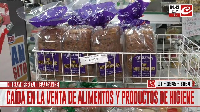 Alerta por el derrumbe de ventas en los supermercados