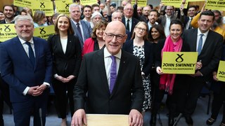 John Swinney announces his bid for leadership of the SNP