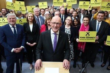 John Swinney announces his bid for leadership of the SNP