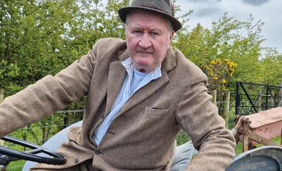 Ulster Folk Museum farm manager Robert Berry chats during the Country Skills Day