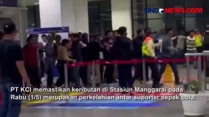 2 Kelompok Suporter yang Bentrok di Stasiun Manggarai Ternyata Berlanjut di Stasiun Cikarang