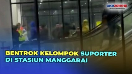 Bentrok Suporter di Stasiun Manggarai Ternyata Berlanjut di Stasiun Cikarang