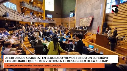 Apertura de Sesiones | En Eldorado "hemos tenido un superávit considerable que se reinvertirá en el desarrollo de la ciudad", indicó el intendente "Pipo" Durán