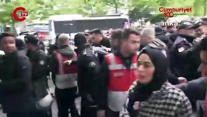 Polis 1 Mayıs'ta yine 'Basını süpürün' talimatı verdi! Gazetecilerin görüntü alması böyle engellendi