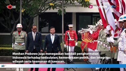 Menhan RI Prabowo Subianto, menerima kunjungan kehormatan Menteri Pertahanan Malaysia