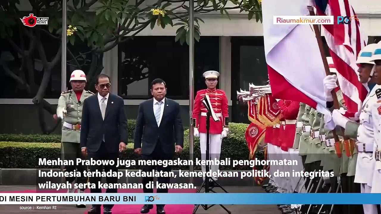 Menhan Prabowo Terima Kunjungan Kehormatan Menteri Pertahanan Malaysia