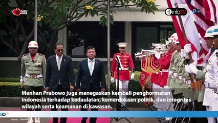Menhan RI Prabowo Subianto, menerima kunjungan kehormatan Menteri Pertahanan Malaysia