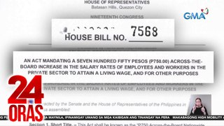Mainam na gawing urgent ng pangulo ang legislated wage hike ayon sa ilang mambabatas | 24 Oras