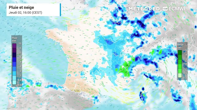 Pluies et orages au programme des prochains jours en France...