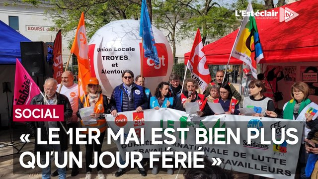 Manifestation du 1er mai : Entre 300 et 350 personnes rassemblées à Troyes 
