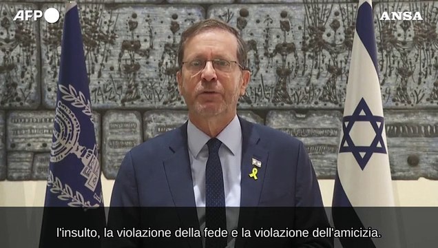 Herzog agli studenti ebrei: Israele e' con voi