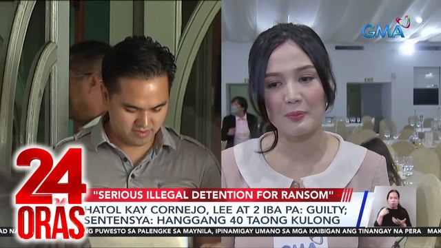 24 Oras Part 1: Hatol ng korte sa isinampang kaso ni Vhong Navarro vs Deniece Cornejo atbp.; ilang menor de edad na sangkot umano sa nakawan; bagong rocket system sa BALIKATAN; viral na Marimar makeup trend n Marian Rivera, atbp.