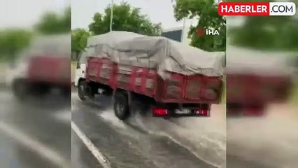 Malatya'da sağanak etkili oldu, yollar göle döndü