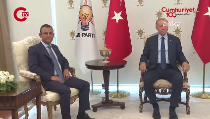 Erdoğan ve Özel görüşmesi başladı!