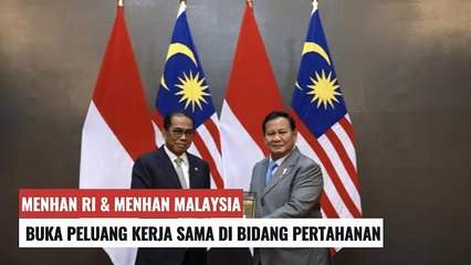 Menhan Prabowo Terima Kunjungan Menhan Malaysia yang Baru