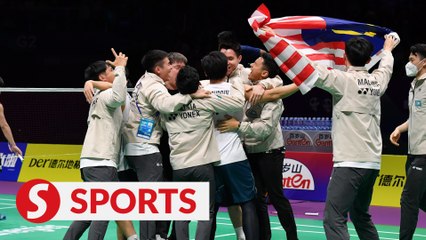 Sze Fei-Izzuddin turn heroes as Malaysia shock Japan 3-1 to reach Thomas Cup semis