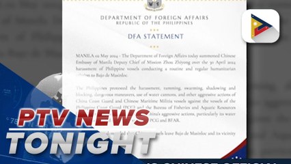 DFA summons Chinese official over latest water cannon attack