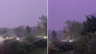 Huge thunderstorms rock southern England as heavy rain falls overnight