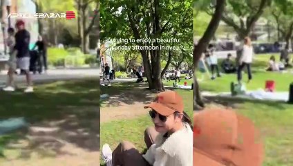 nyc couple under blanket in park viral video video- @articlebazar articlebazar.com #todaytrending #trending #todayviral