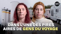 Avec des gens du voyage au milieu des usines