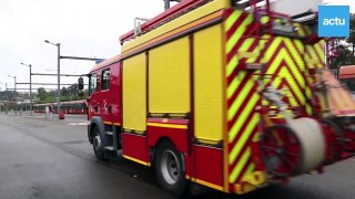 Accident de tramway : les pompier en exercice au Mans