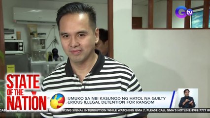 Cedric Lee, sumuko sa NBI kasunod ng hatol na guilty sa kasong Serious Illegal Detention for Ransom | SONA