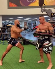 ¡El entrenamiento de Yassine Cheuko, guardaespaldas de Lionel Messi!