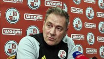 Crawley Town boss Scott Lindsey proud to lead his side out against MK Dons in the League Two play-offs